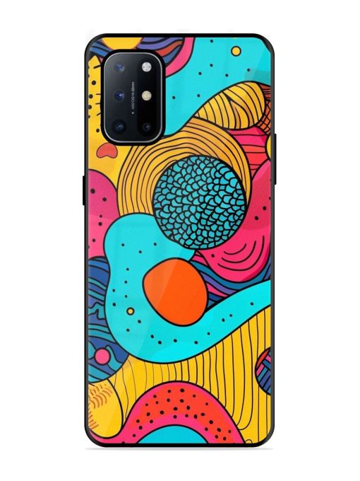 Psychedelic Patterns Glossy Soft Edge Case for Oneplus 8T (5G) Chachhi