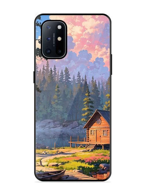 Lakeside Serenity Glossy Soft Edge Case for Oneplus 8T (5G) Chachhi