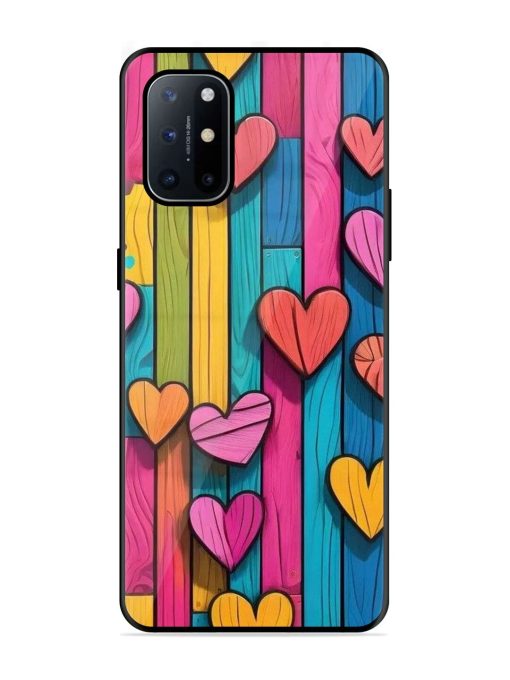 Rainbow Of Hearts Glossy Soft Edge Case for Oneplus 8T (5G) Chachhi