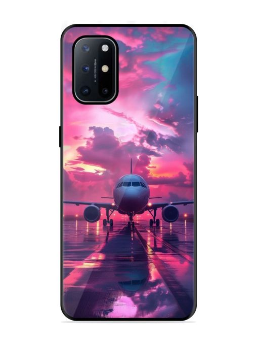 Neon Runway Glossy Soft Edge Case for Oneplus 8T (5G) Chachhi