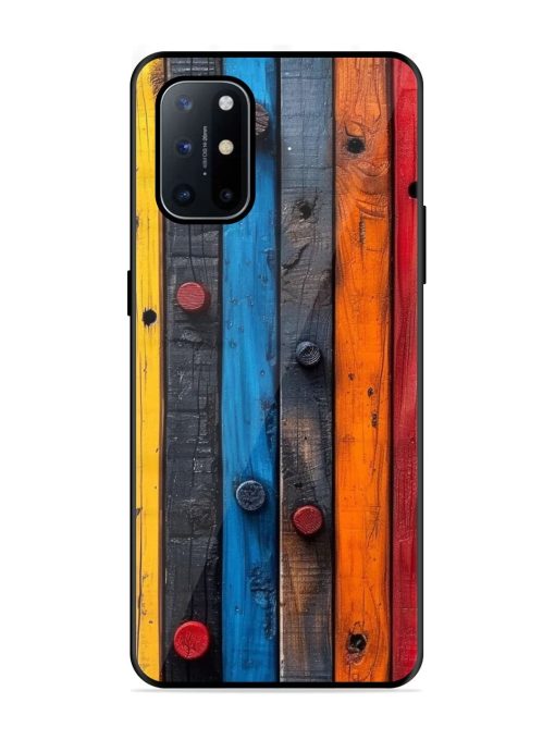 Rainbow Plank Glossy Soft Edge Case for Oneplus 8T (5G) Chachhi