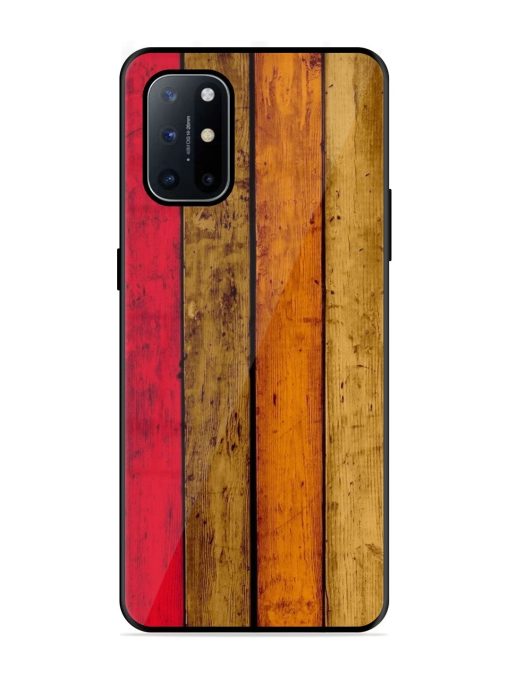 Colorful Woodgrain Glossy Soft Edge Case for Oneplus 8T (5G) Chachhi