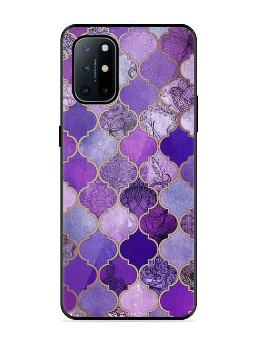 Purple Mosaic Magic Glossy Soft Edge Case for Oneplus 8T (5G) Chachhi