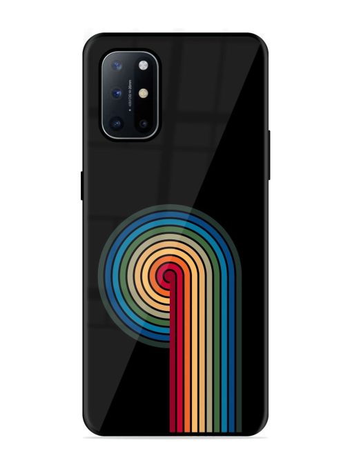 Rainbow Ripple Glossy Soft Edge Case for Oneplus 8T (5G) Chachhi