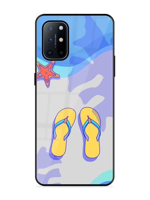 Sandy Toes And Salty Seas Glossy Soft Edge Case for Oneplus 8T (5G) Chachhi