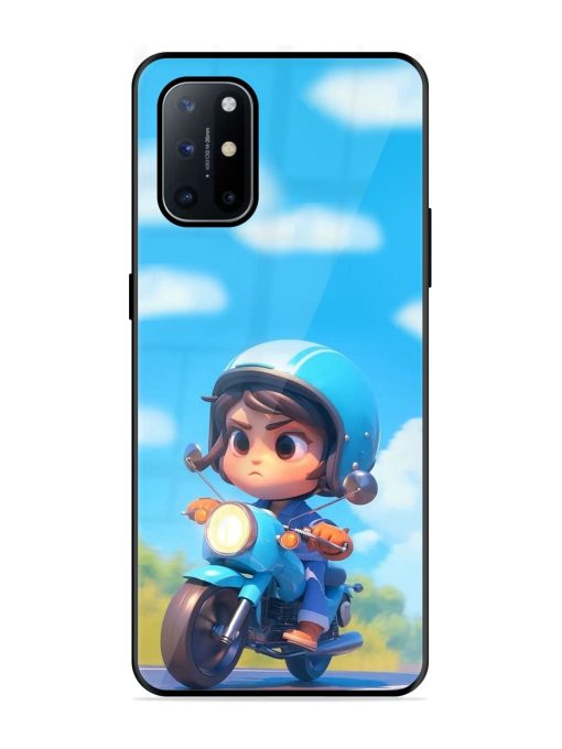 Little Rider Glossy Soft Edge Case for Oneplus 8T (5G) Chachhi