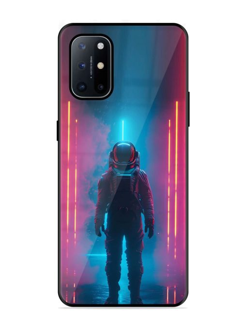 Neon Astronaut Glossy Soft Edge Case for Oneplus 8T (5G) Chachhi