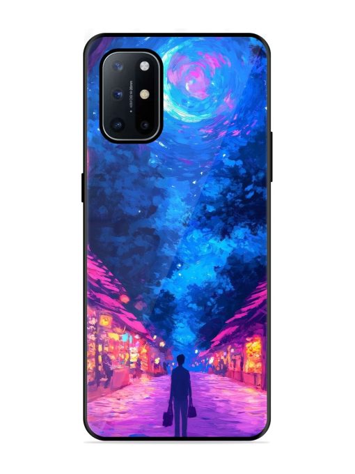 Neon Nightscape Glossy Soft Edge Case for Oneplus 8T (5G) Chachhi