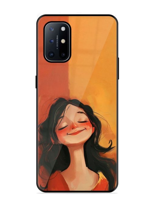 Neon Girl Glossy Soft Edge Case for Oneplus 8T (5G) Chachhi