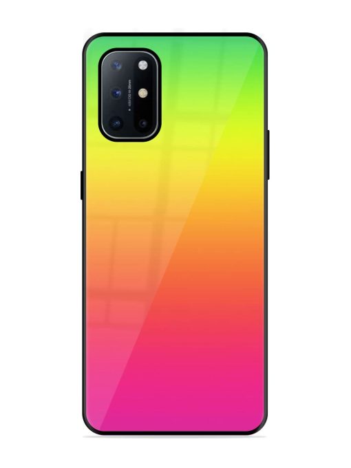 Rainbow Gradient Glossy Soft Edge Case for Oneplus 8T (5G) Chachhi