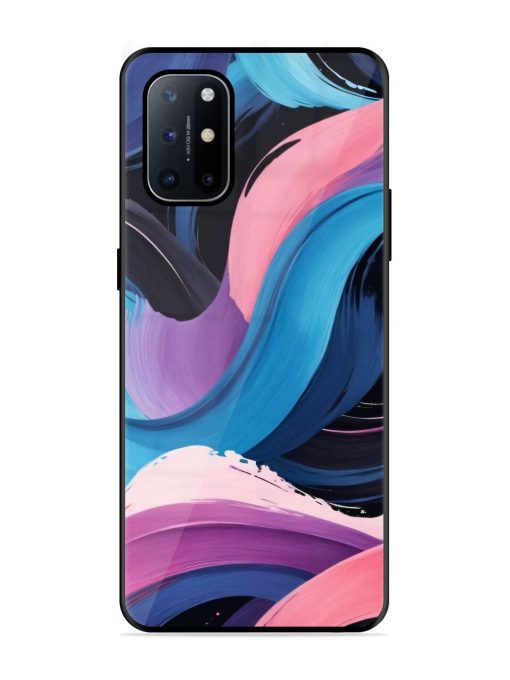 Whimsical Waves Glossy Soft Edge Case for Oneplus 8T (5G) Chachhi