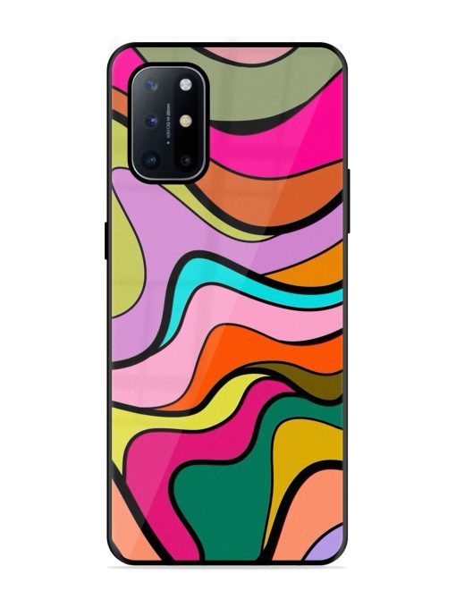 Wavy Wonder Glossy Soft Edge Case for Oneplus 8T (5G) Chachhi