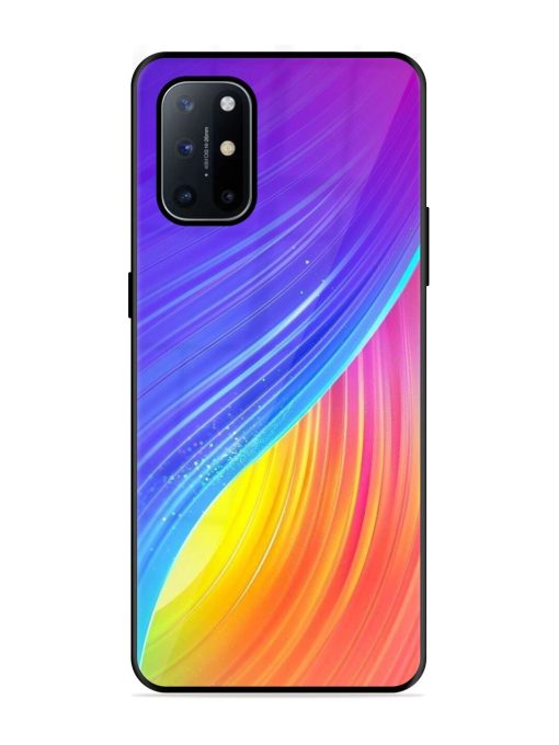 Neon Swirl Glossy Soft Edge Case for Oneplus 8T (5G) Chachhi