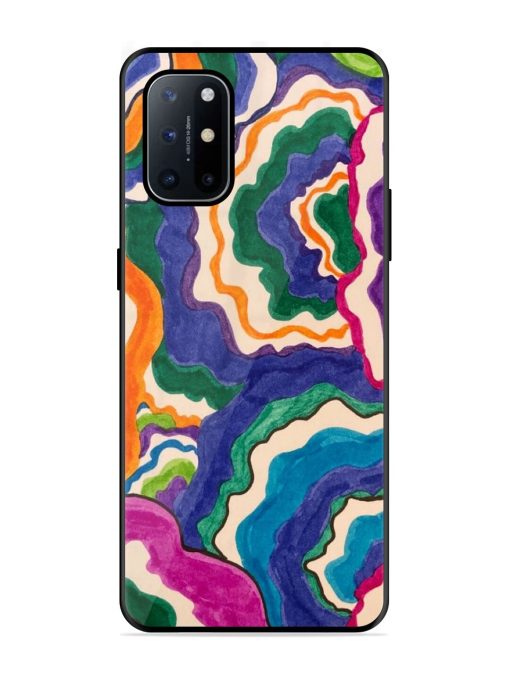 Wavy Wonder Glossy Soft Edge Case for Oneplus 8T (5G) Chachhi