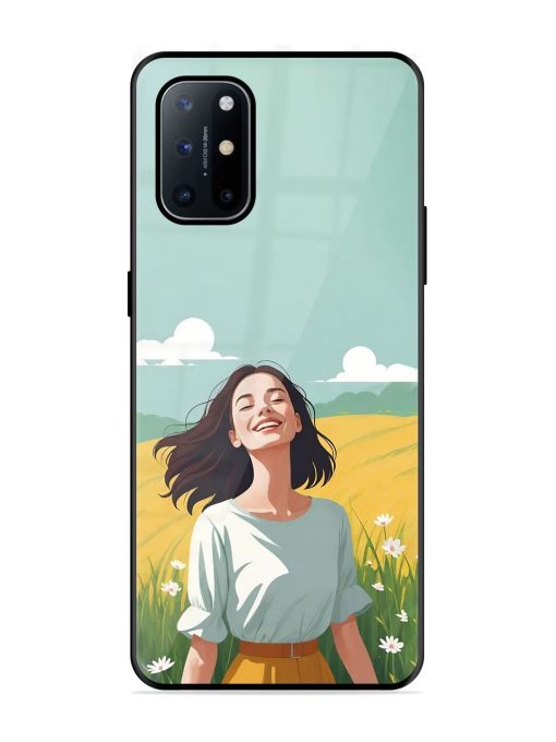 Girl Graffiti Glossy Soft Edge Case for Oneplus 8T (5G) Chachhi