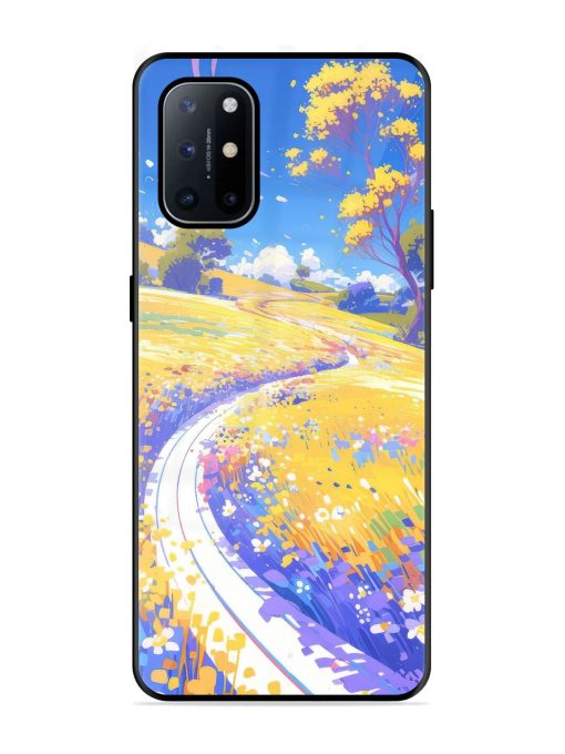 Vibrant Spring Meadow Glossy Soft Edge Case for Oneplus 8T (5G) Chachhi