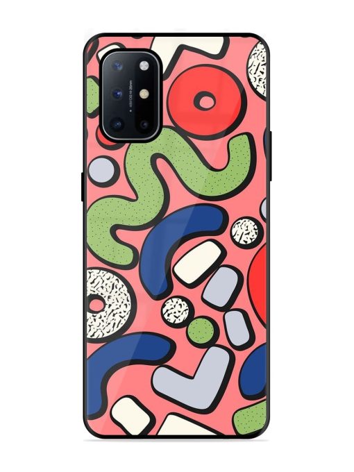 Groovy Geometric Shapes Glossy Soft Edge Case for Oneplus 8T (5G) Chachhi