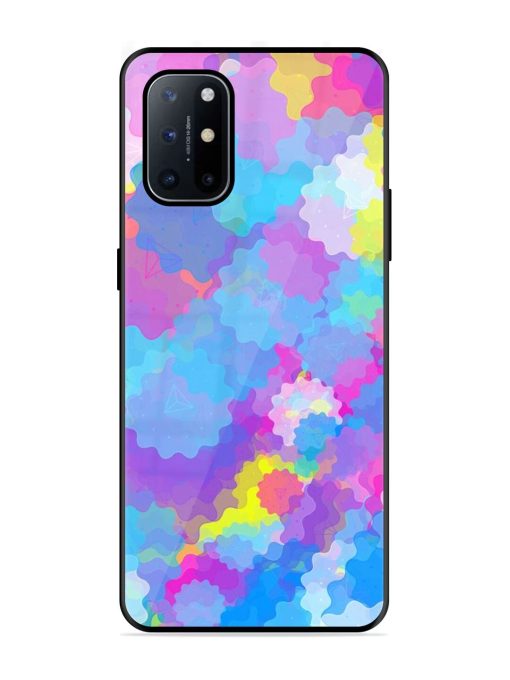 Psychedelic Cloud Burst Glossy Soft Edge Case for Oneplus 8T (5G) Chachhi