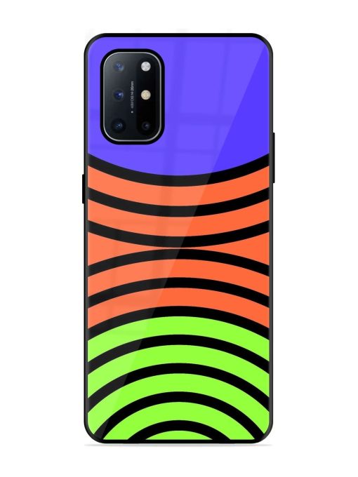 Psychedelic Stripe Symphony Glossy Soft Edge Case for Oneplus 8T (5G) Chachhi