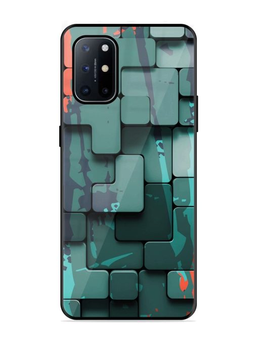 Abstract Geometric Mosaic Glossy Soft Edge Case for Oneplus 8T (5G) Chachhi