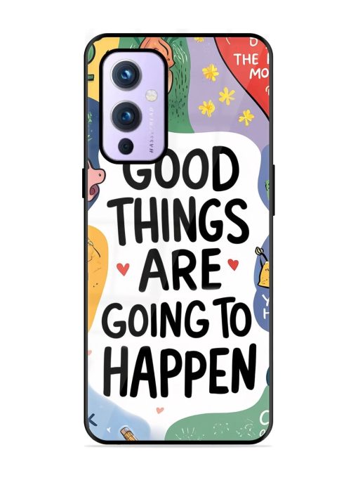 Uplifting Scribbles Glossy Soft Edge Case for Oneplus 9 (5G)