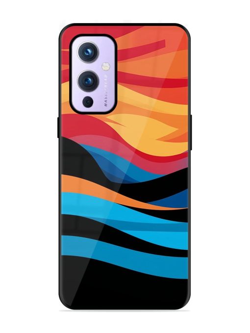 Blazing Currents Glossy Soft Edge Case for Oneplus 9 (5G)