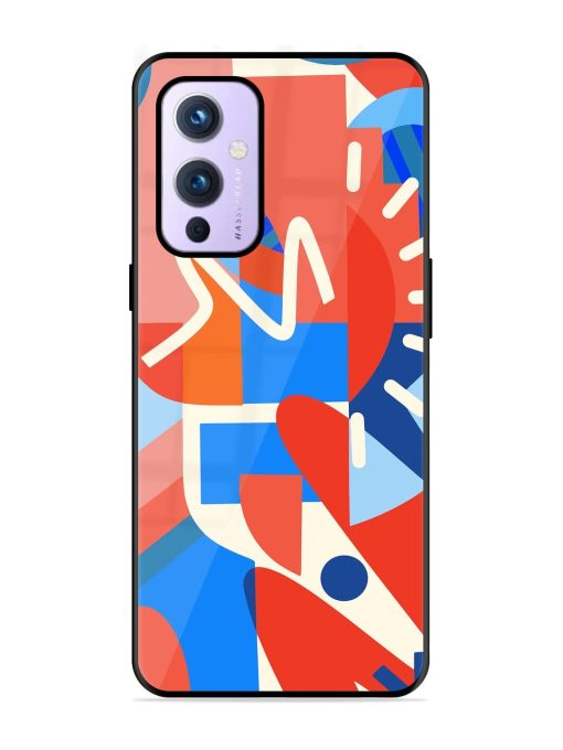 Abstract Harmony Glossy Soft Edge Case for Oneplus 9 (5G)