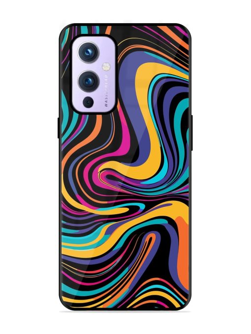 Psychedelic Swirl Glossy Soft Edge Case for Oneplus 9 (5G)