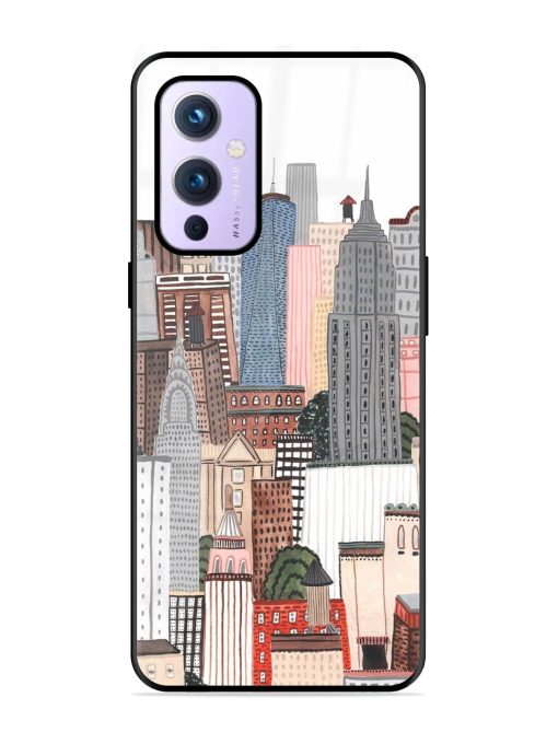 Cityscape Dreams Glossy Soft Edge Case for Oneplus 9 (5G)