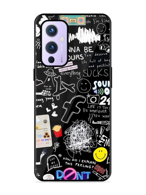 Doodle Diary Glossy Soft Edge Case for Oneplus 9 (5G)