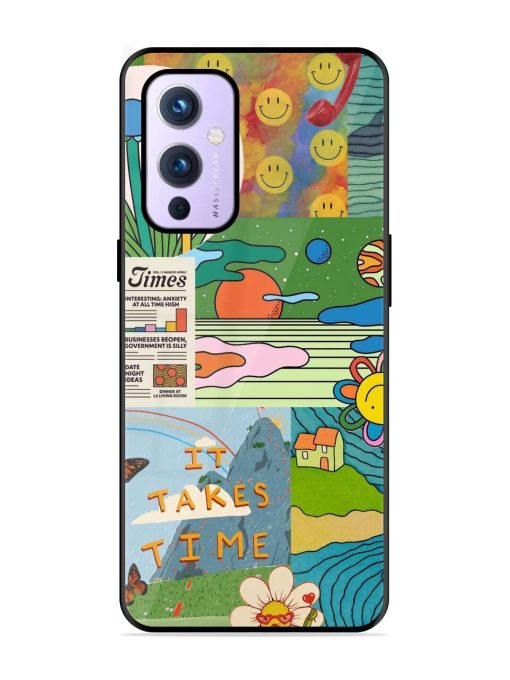 Groovy Vibes Glossy Soft Edge Case for Oneplus 9 (5G)