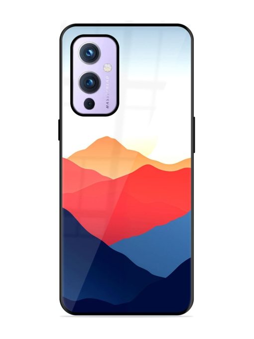 Sunset Peaks Glossy Soft Edge Case for Oneplus 9 (5G)