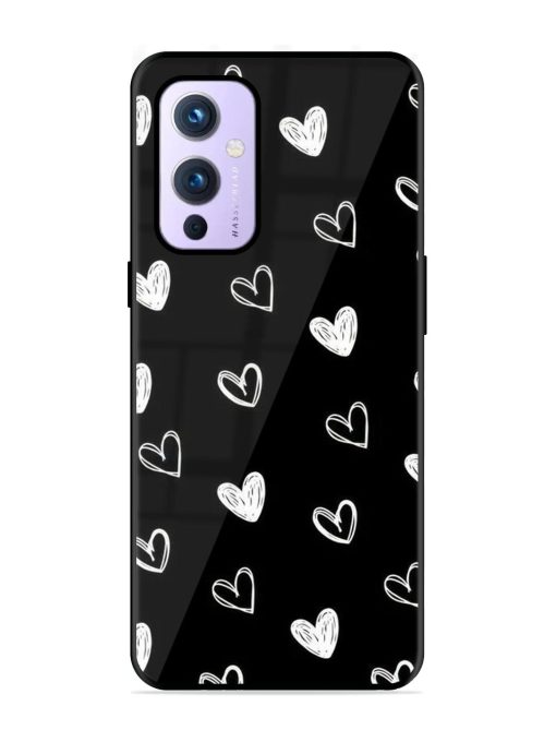 Scattered Hearts Glossy Soft Edge Case for Oneplus 9 (5G)