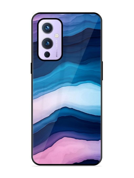 Oceanic Layers Glossy Soft Edge Case for Oneplus 9 (5G)