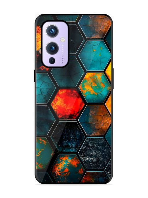 Hexagon Hive Glossy Soft Edge Case for Oneplus 9 (5G)