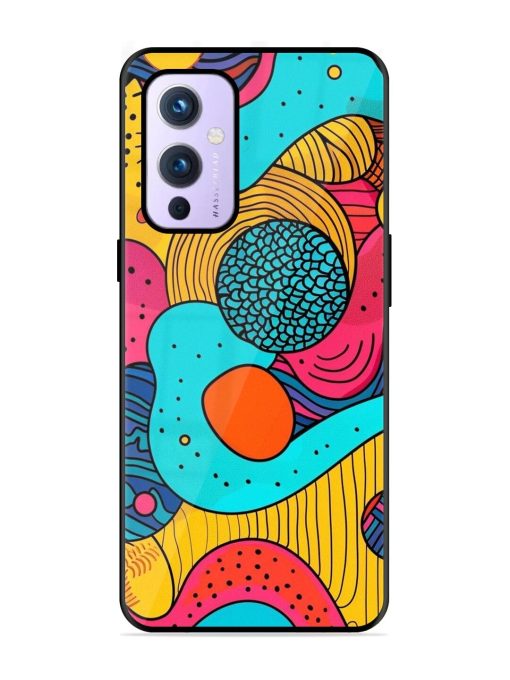 Psychedelic Patterns Glossy Soft Edge Case for Oneplus 9 (5G)