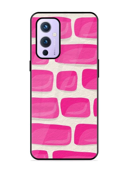 Pink Brick Wall Glossy Soft Edge Case for Oneplus 9 (5G)