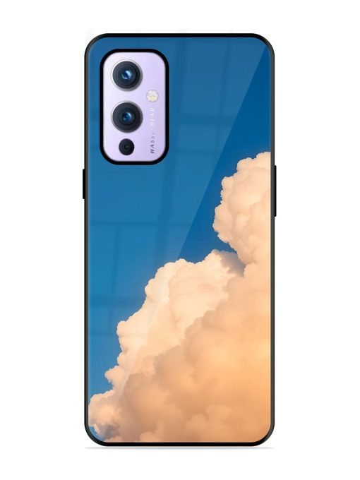 Golden Cloudscape Glossy Soft Edge Case for Oneplus 9 (5G)