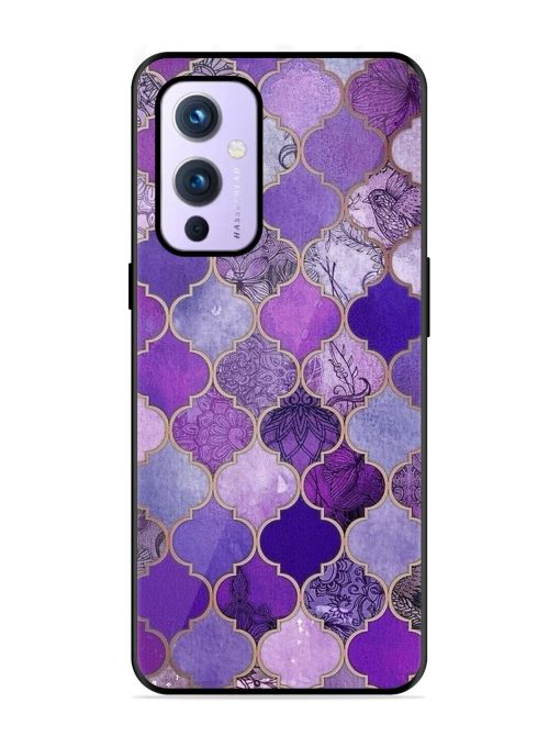 Purple Mosaic Magic Glossy Soft Edge Case for Oneplus 9 (5G)