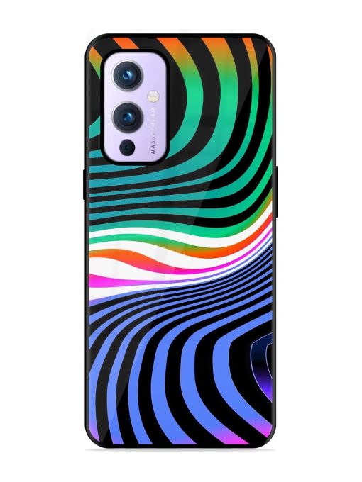 Psychedelic Waves Glossy Soft Edge Case for Oneplus 9 (5G)