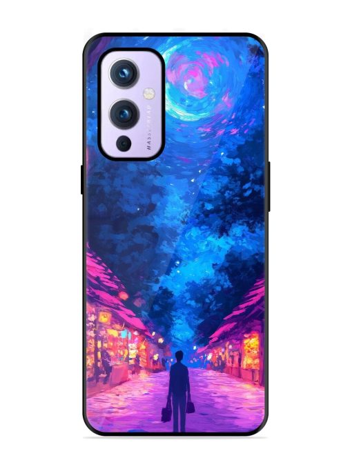 Neon Nightscape Glossy Soft Edge Case for Oneplus 9 (5G)