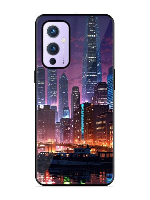 Neon Nightscape Glossy Soft Edge Case for Oneplus 9 (5G)