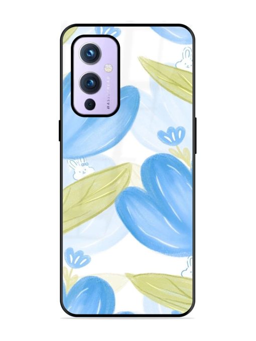 Bunny'S Blue Garden Glossy Soft Edge Case for Oneplus 9 (5G)