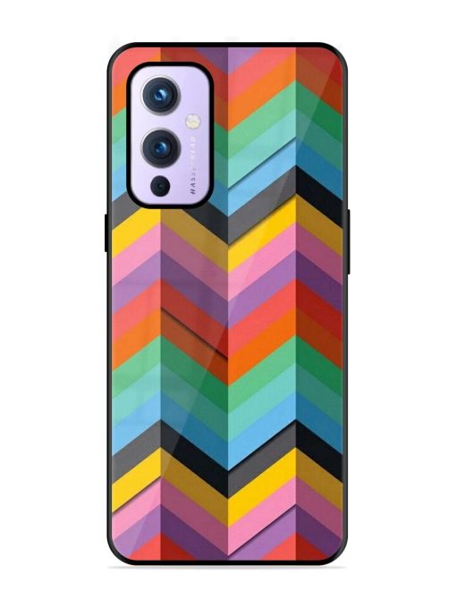 Colorful Zigzag Glossy Soft Edge Case for Oneplus 9 (5G)