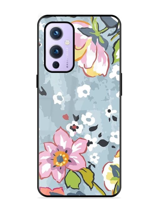 Floral Fantasy Glossy Soft Edge Case for Oneplus 9 (5G)