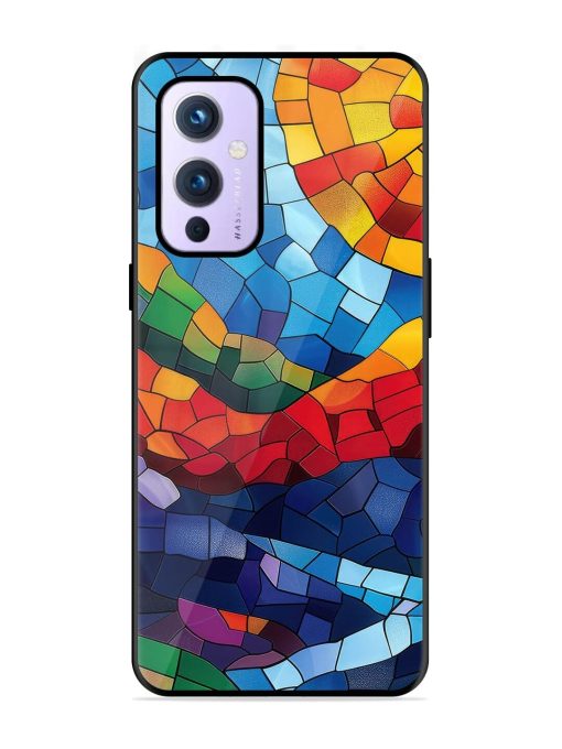 Mosaic Sunset Glossy Soft Edge Case for Oneplus 9 (5G)