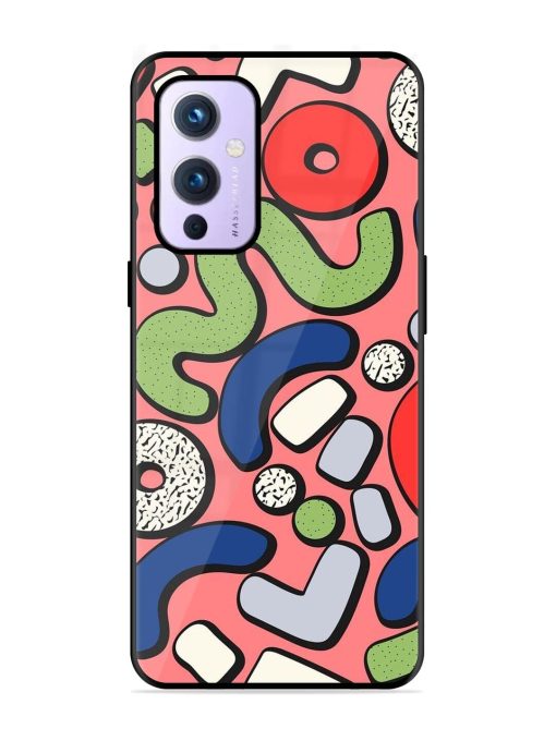 Groovy Geometric Shapes Glossy Soft Edge Case for Oneplus 9 (5G)