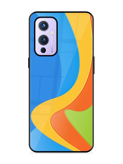 Curvy Color Cascade Glossy Soft Edge Case for Oneplus 9 (5G)