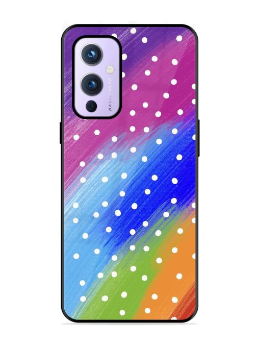 Rainbow Polka Dot Dream Glossy Soft Edge Case for Oneplus 9 (5G)