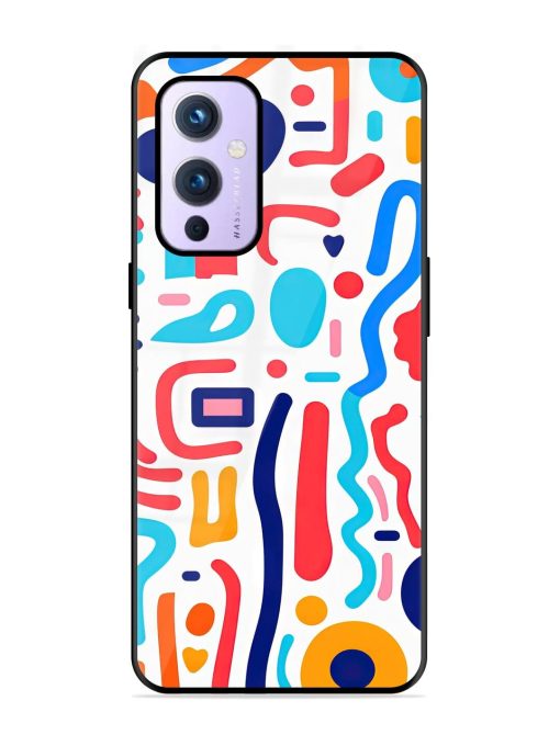 Whimsical Doodle Chaos Glossy Soft Edge Case for Oneplus 9 (5G)